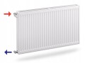 Grzejnik PURMO C 11 600x500 boczny CZARNY RAL