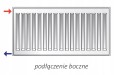 Grzejnik PURMO C 11 600x500 boczny CZARNY RAL