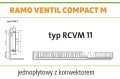 Grzejnik PURMO RAMO RCVM11 600x1000 CVM 11 Środkowy GRAFIT