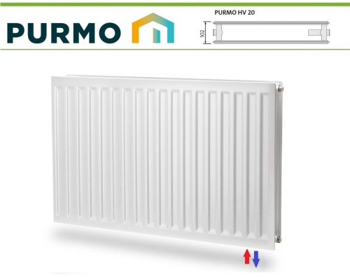 GRZEJNIK PURMO HIGIENICZNY HV20 400x1200 V 20 Dolny
