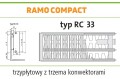 Grzejnik PURMO RAMO RC33 900x400 C 33 DEKORACYJNY Boczny