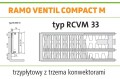 Grzejnik PURMO RAMO RCVM33 500x1600 CVM 33 Środkowy GRAFIT