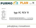 Grzejnik PURMO PLAN PŁASKI FCV11 300x1100 V 11 DOLNY Lewy