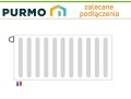 Grzejnik PURMO PLAN PŁASKI FCV21 600x600 V 21 DOLNY Lewy