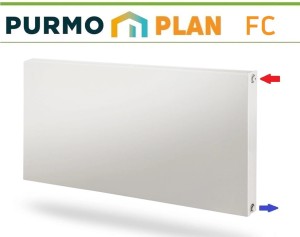 Grzejnik PURMO PLAN PŁASKI FC22 600x1100 C 22 BOCZNY
