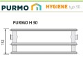 GRZEJNIK PURMO HIGIENICZNY H30 300x600 C 30 Boczny