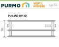 GRZEJNIK PURMO HIGIENICZNY HV30 400x2300 V 30 Dolny