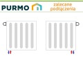 GRZEJNIK PURMO HIGIENICZNY HV30 450x800 V 30 Dolny