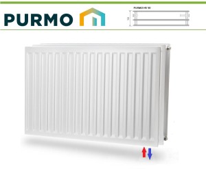 GRZEJNIK PURMO HIGIENICZNY HV30 500x3000 V 30 Dolny