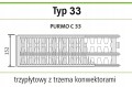 Grzejnik PURMO C 33 600x2600 boczny